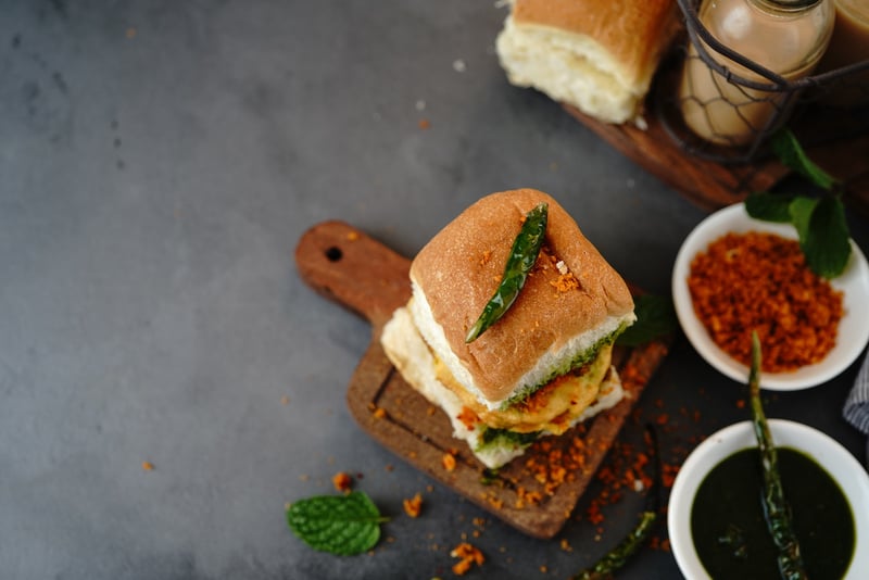 Homemade Vada Pav or Wada Pao - Indian potato sliders